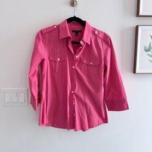 Banana Republic Vibrant Pink Shirt